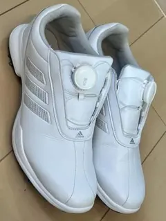 adidas BOAシステム ゴルフシューズ 女性用 ホワイト 24.0cm