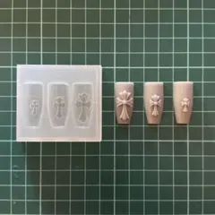 シリコンモールド クロス型 クロムパーツ クロムモールド