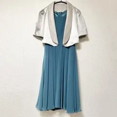 【セット】ワンピース＆ボレロ　グリーン系　Lサイズ相当