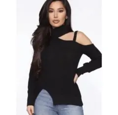 アメリカ輸入♡Fashion nova♡デザインニット♡ モレトン　オフショル