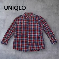 UNIQLO ユニクロ チェックシャツ 長袖シャツXL メンズ コットン100%