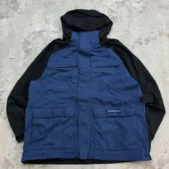 Cabela's　マウンテンジャケット　XL　ブルー ブラック　無地　古着