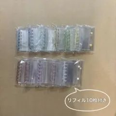 A7シール帳1個+リフィル 10枚　推し活 色が選べる　バインダーリフィルあり