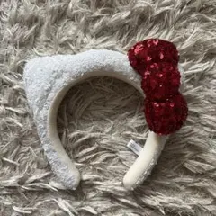 ユニバ キティースパンコールカチューシャ白