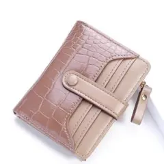 フラグメントケース クロコ風 カードポケットが9つ 紙幣小銭入れ付き 薄型