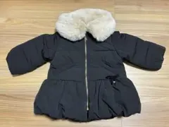 SERAPH☆90cmファー襟取り外し可中綿コート