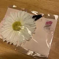 ガーベラヘアクリップハンドメイド♡