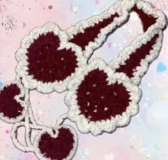 イヤーマフ/ハート/y2k/ウィッシュコア/ハンドメイド/即購入可/リクエスト可