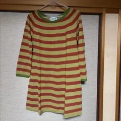 Joocomomola 緑と赤のストライプ チュニックのサムネイル