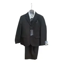 こども　スーツ4点セット男の子　130 黒　入学式　卒業式
