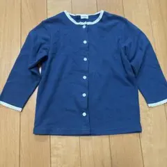 コンビミニ　レース付き 長袖カーディガン