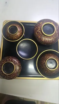 金虫喰塗　仏膳　漆器 膳セット 懐石膳 漆塗り 伝統工芸 金虫喰塗 仏膳 漆器 膳セット 懐石膳 漆塗り 伝統工芸 - メルカリ