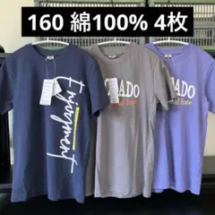 綿Tシャツ 160 男の子　セット　半袖Tシャツ　まとめ　コットン　ロゴTシャツ