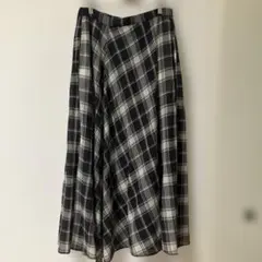 スタジオクリップ　studio clip ロングスカート　チェック柄　Mサイズ