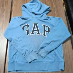 GAP キッズ パーカー ライトブルー XL (12)