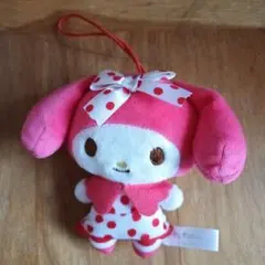 マイメロディ ぬいぐるみ ストラップ付き