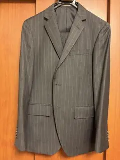 A4 ダークグレー ストライプ ビジネススーツ