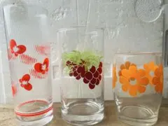 昭和レトロガラスコップ