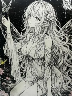 ゆ*】様 地雷系ギャル♡ オリジナルイラスト アナログイラスト