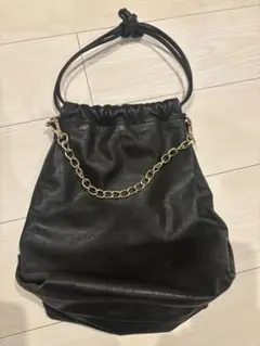 【レリエ様専用】DIANA 巾着型バッグ　黒
