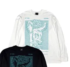 ALLAROUND RISKコラボ WIDE L/S Tee ホワイト グリーン