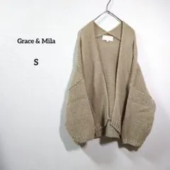 Grace & Mila　カーディガン　ニット　セーター　羽織　ベージュ
