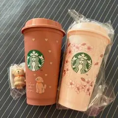 スタバ バレンタイン 桜 2026 リユーザブルカップ キャップ ベアリスタ