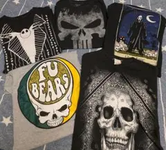 ジャック・スケリントン 、パニッシャー 死神 スカル 骸骨 Tシャツ 5枚