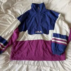 FILA ジップアップジャケット 青・白・紫