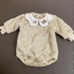 Cottoli ベージュ 襟付きロンパース