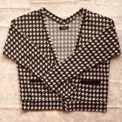 EGOIST 千鳥柄 カーディガン