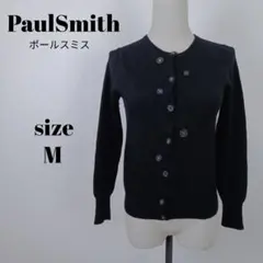 【a2437】Paul Smith BLACK ウール100% カーディガン Mのサムネイル