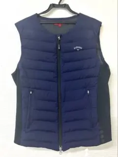 Callaway メンズ ダウンベスト L ネイビー
