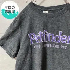 US古着 プリント Tシャツ S グレー
