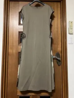 ブルーレーベルクレストブリッジ☆新品☆ サイドチェック柄プリーツロングワンピース