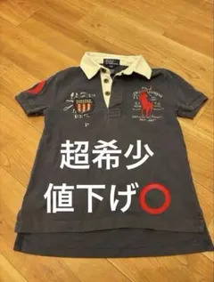 希少 ラルフローレン ポロシャツ ネイビー ビッグポニー チーフキーフ