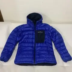 美品　モンベル　コロラドパーカー　ダウンジャケット リバーシブル　ネイビーブルー