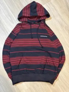 WKNDRS ネイビー/レッドストライプ パーカー S