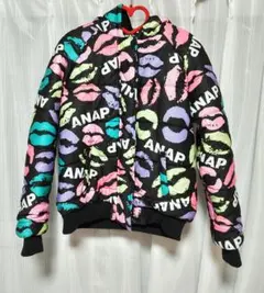 ☆新品未使用☆大人気☆アナップ　ANAP カラフル　ダウン　ブラック