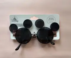 ミッキーマウス型 サングラス ブラック UVA-UVB フランス ディズニー