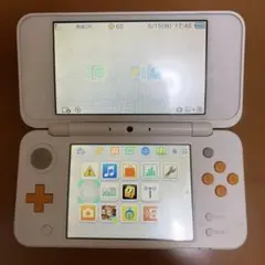 中古 New 3DS 本体 ホワイト ポケバン ポケモンサンセットプロフ必読 