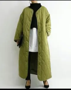 no one knows (ノーワンノーズ) キルティング ロングコート