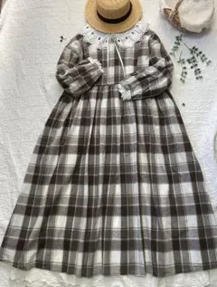 サマンサモスモス★sm2★前後着チェック柄ワンピース