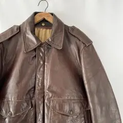 80s Schott A2型 レザー フライトジャケット ビンテージ ショット