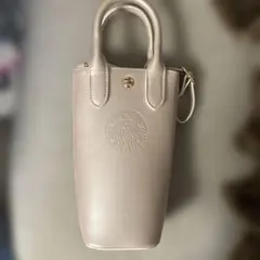 スタバ　SAKURA2026ボトルショルダーバッグメタリックピンク