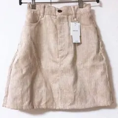 【新品未使用】INGNI 太コーデュロイ台形ミニスカート
