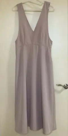 アースミュージック＆エコロジー ジャンパースカート ベージュ ピンク