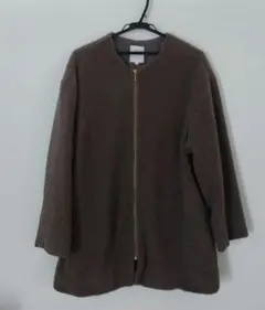 LEPSIM　ノーカラーボアコート