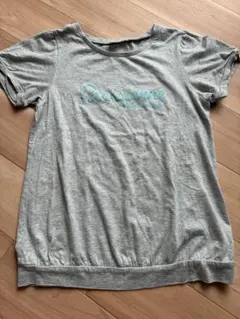 Noeil ノイユエイムベベ半袖Tシャツ グレー ロゴ刺繍 150㎝