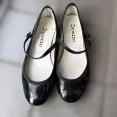 Repetto レザー バレエシューズ フラットシューズ ブラック 36 - メルカリ